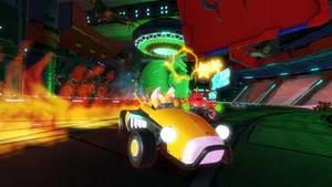 Sonic Battle Racers In High-powered Action Wallpaper