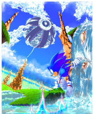 Sonic Cd's Time-travel Adventure Wallpaper