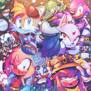 Sonic_ Characters_ April_ Fools_ Artwork Wallpaper