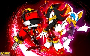 Sonic_ Characters_ Shadow_ Rouge_ E123 Omega Wallpaper