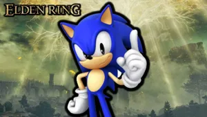 Sonic Elden Ring Crossover Wallpaper