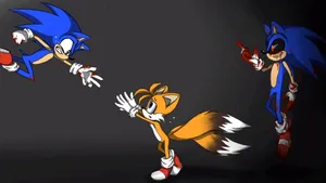 Sonic Exe And Hedgehog Wallpaper