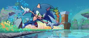 Sonic Exploring The Mesmerizing Planet Wisp Wallpaper