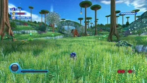 Sonic Exploring The Vibrant And Mesmerizing Planet Wisp Wallpaper