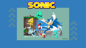 Sonic Exploring The Vibrant Planet Wisp Wallpaper