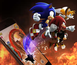 Sonic Forces Speed Battle - Action-packed Mobile Game Wallpaper