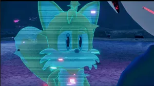 Sonic Frontiers Holographic Tails Encounter Wallpaper