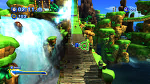 Sonic Generations Green Hill Zone Action Wallpaper