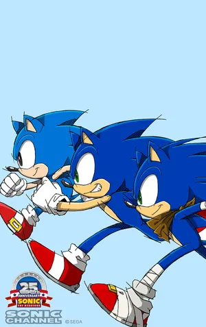 Sonic Generations Trio Running Wallpaper