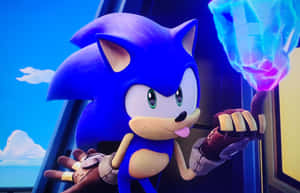 Sonic_ Holding_ Chaos_ Emerald Wallpaper