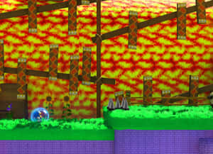 Sonic_in_ Marble_ Zone_ Level Wallpaper