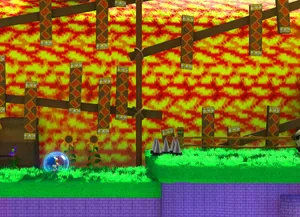 Sonic_in_ Marble_ Zone_ Level Wallpaper