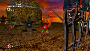 Sonic In Pumpkin Hill Adventure Wallpaper