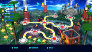 Sonic In The Enchanting World Of Planet Wisp Wallpaper