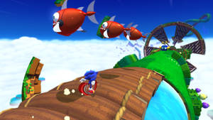 Sonic Lost World Above The Clouds Wallpaper