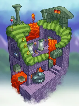 Sonic_ Marble_ Zone_ Illustration Wallpaper