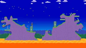 Sonic_ Marble_ Zone_ Level_ Design Wallpaper