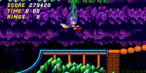 Sonic_ Mystic_ Cave_ Zone_ Swinging Wallpaper