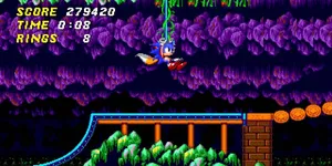 Sonic_ Mystic_ Cave_ Zone_ Swinging Wallpaper