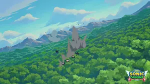 Sonic_ Origins_ Green_ Forest_ Scene Wallpaper