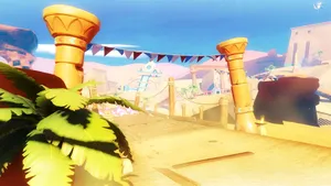 Sonic Sandopolis Zone Inspired Scene Wallpaper