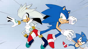 Sonic_ Silver_ Running_ Action Wallpaper