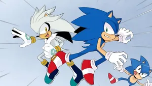 Sonic_ Silver_ Running_ Action Wallpaper