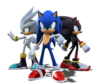 Sonic_ Silver_ Shadow_ Trio Wallpaper
