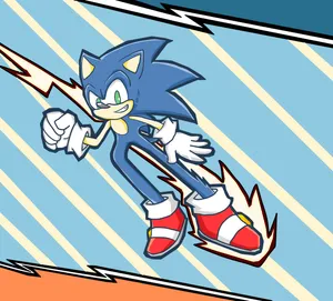 Sonic Speeding Action Wallpaper