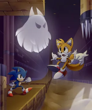 Sonic_ Tails_ Ghost_ Adventure_ Sandopolis Wallpaper
