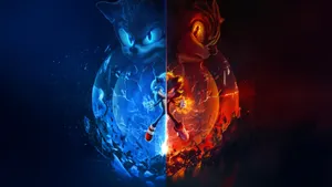 Sonic The Hedgehog 3 Dual Worlds Wallpaper