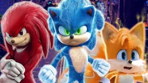 Sonic The Hedgehog And Friends In Action Wallpaper