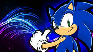 Sonic The Hedgehog Artistic Display Wallpaper