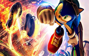 Sonic The Hedgehog Blasts Through The City! Wallpaper