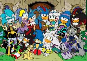 Sonic The Hedgehog Characters Showcase Wallpaper