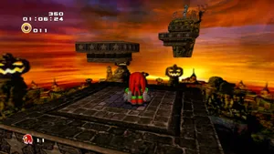 Sonic The Hedgehog Exploring A Mysterious, Pumpkin-filled Valley. Wallpaper