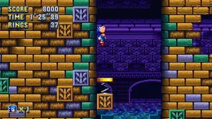 Sonic The Hedgehog Exploring The Depths Of Hydrocity Zone Wallpaper