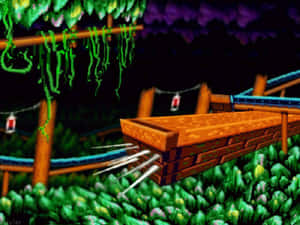 Sonic The Hedgehog Exploring The Iconic Marble Zone Wallpaper