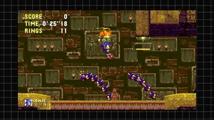 Sonic The Hedgehog In Sandopolis Zone Wallpaper