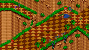 Sonic The Hedgehog In Sonic 3d Blast Adventure Wallpaper