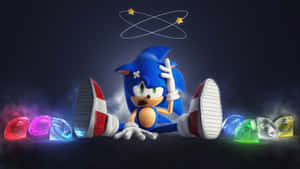 Sonic The Hedgehog In Super Sonic Form Wallpaper