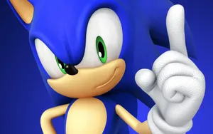 Sonic The Hedgehog Running Through City Escape Wallpaper