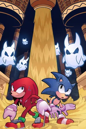 Sonic The Hedgehog Traversing The Treacherous Sandopolis Zone Wallpaper