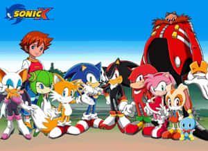Sonic X - High-speed Adventure In Anime World Wallpaper