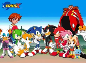 Sonic X - High-speed Adventure In Anime World Wallpaper