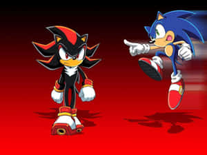 Sonic X - Intense Action With Sonic And Friends Wallpaper