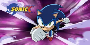 Sonic X Wallpaper - Action-packed Scene Featuring Iconic Characters From The Series Wallpaper