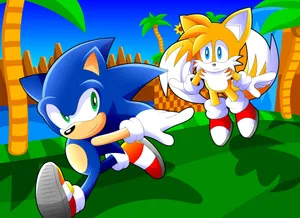 Sonicand Tails Adventure Wallpaper