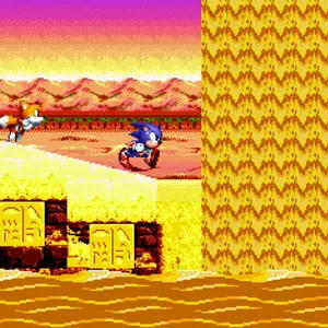 Sonicand Tails Sandopolis Adventure Wallpaper