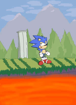 Sonicin Marble Zone Wallpaper